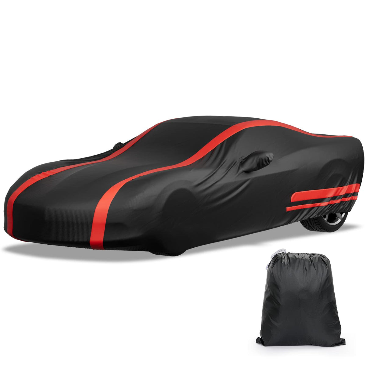 ISSYAUTO front view on C6 showing snug fit and full protection