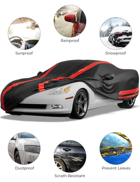 ISSYAUTO two-tone profile highlighting C6 contours and stylish look