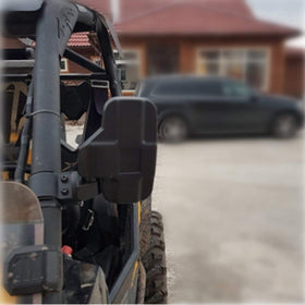 ISSYZONE paired driver and passenger mirrors installed improving passenger visibility