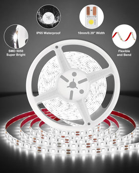 ISUERFY close-up of SMD 5050 LEDs highlighting bright, even daylight-white illumination