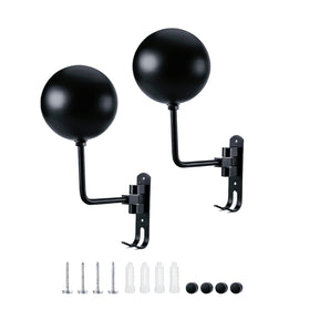 ITEQ helmet holder front view showing compact metal design and stable support