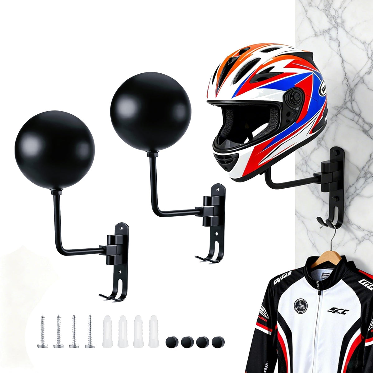 ITEQ helmet holder rotated 90 degrees demonstrating 180° pivot for easy access