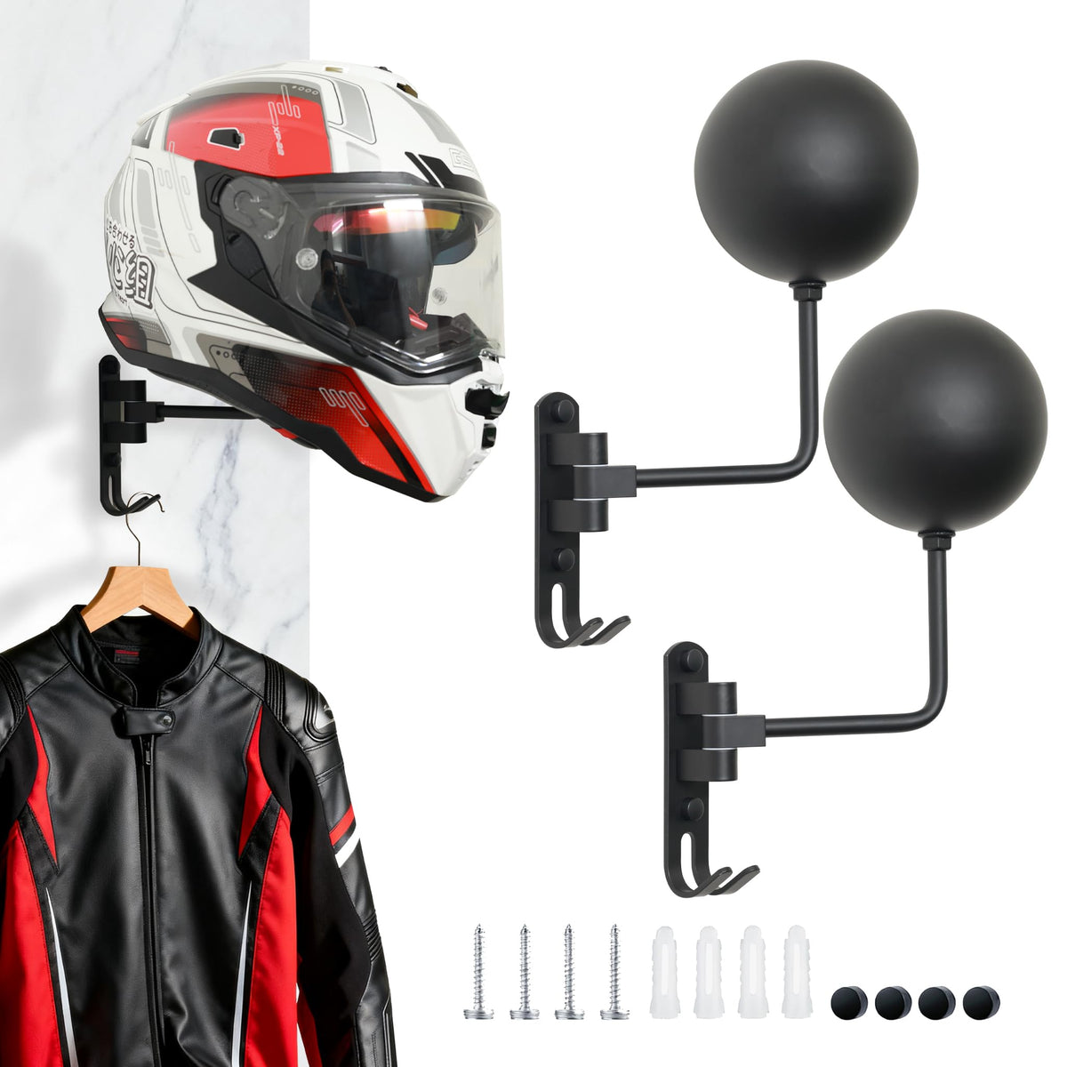ITEQ helmet holder size comparison beside a helmet showing scale and fit