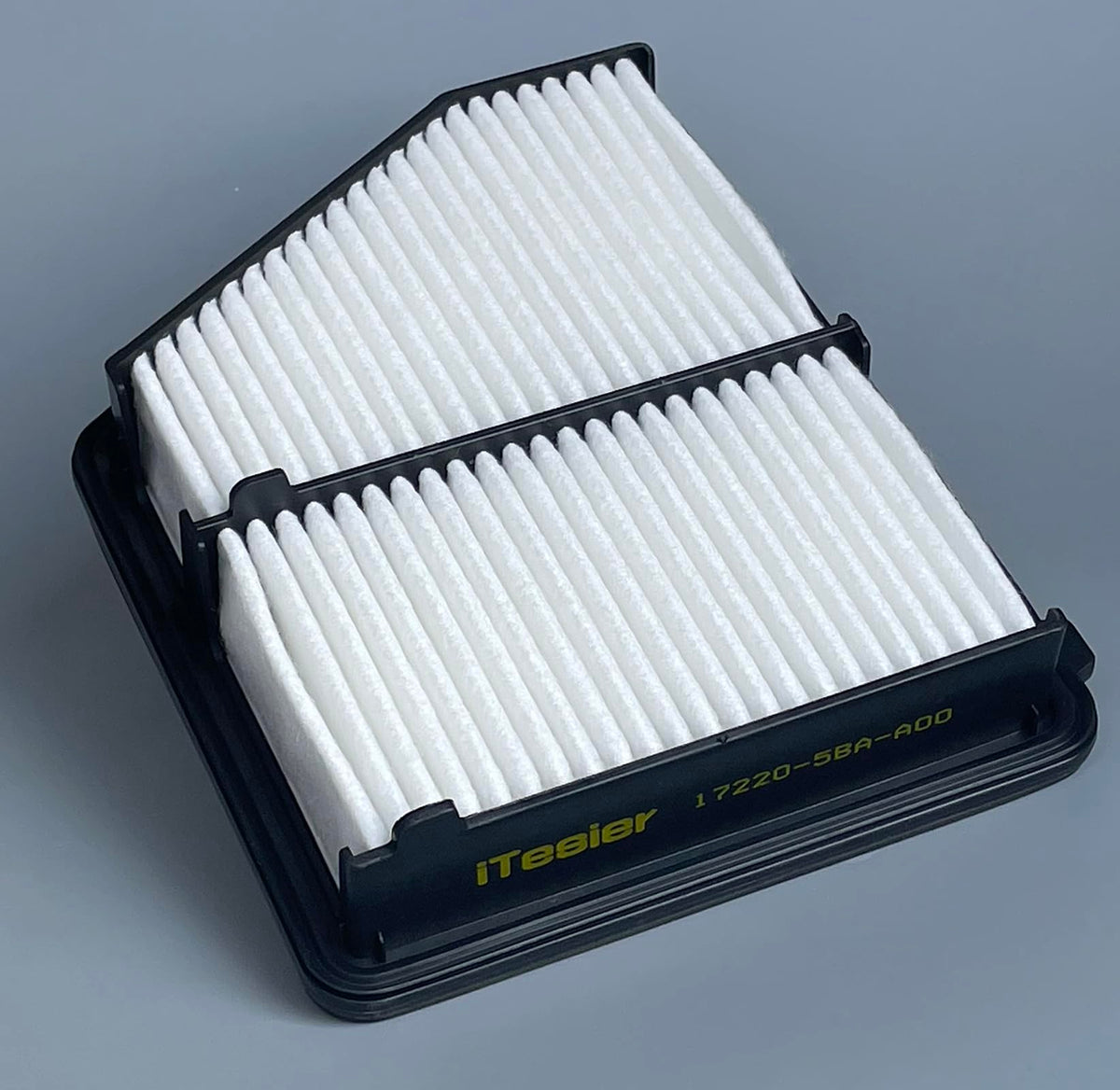 ITESIER cabin filter beside glovebox showing correct size and easy replacement