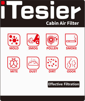ITESIER filters installed in Mercedes HVAC location demonstrating easy fit and replacement