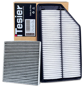 ITESIER front packaging showing cabin and engine filters, quick replacement benefit