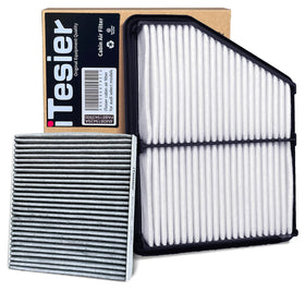 ITESIER front packaging showing engine and cabin filter kit benefits