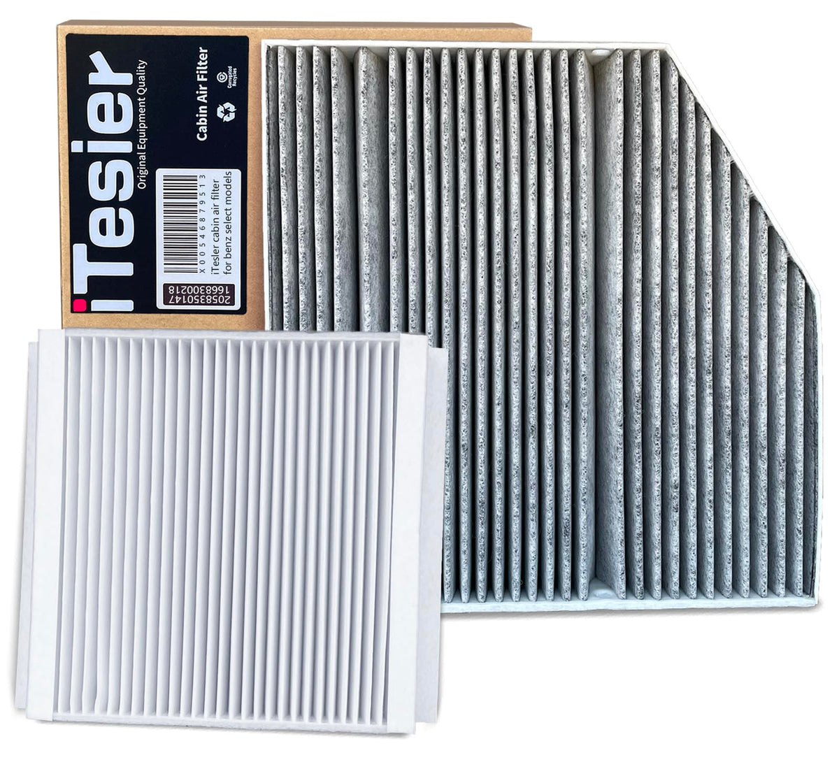 ITESIER front packaging of cabin and under-hood filter kit, simplifies maintenance