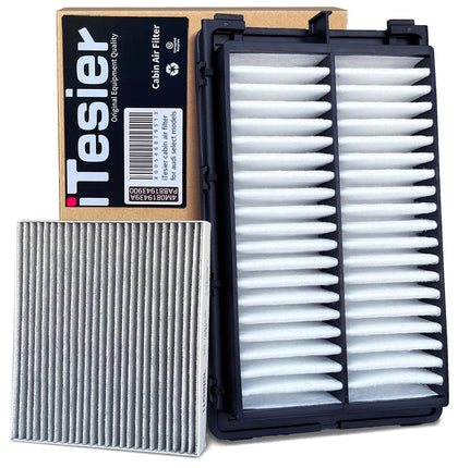 ITESIER front packaging showing complete engine and cabin filter kit for fast replacement