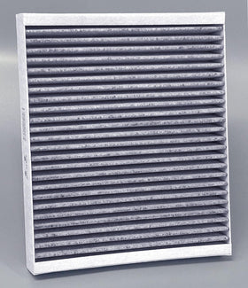 ITESIER cabin filter installed under glovebox showing accessible replacement benefit