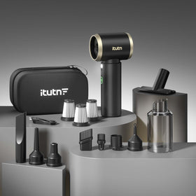 itutn front view handheld vacuum showing compact design and powerful suction