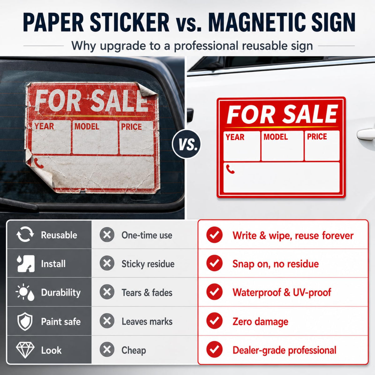 IUDER magnet attached to car trunk showing secure hold and road-ready use