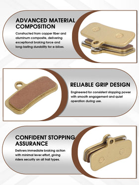 IUVWISN brake pads mounted on disc illustrating improved control benefit