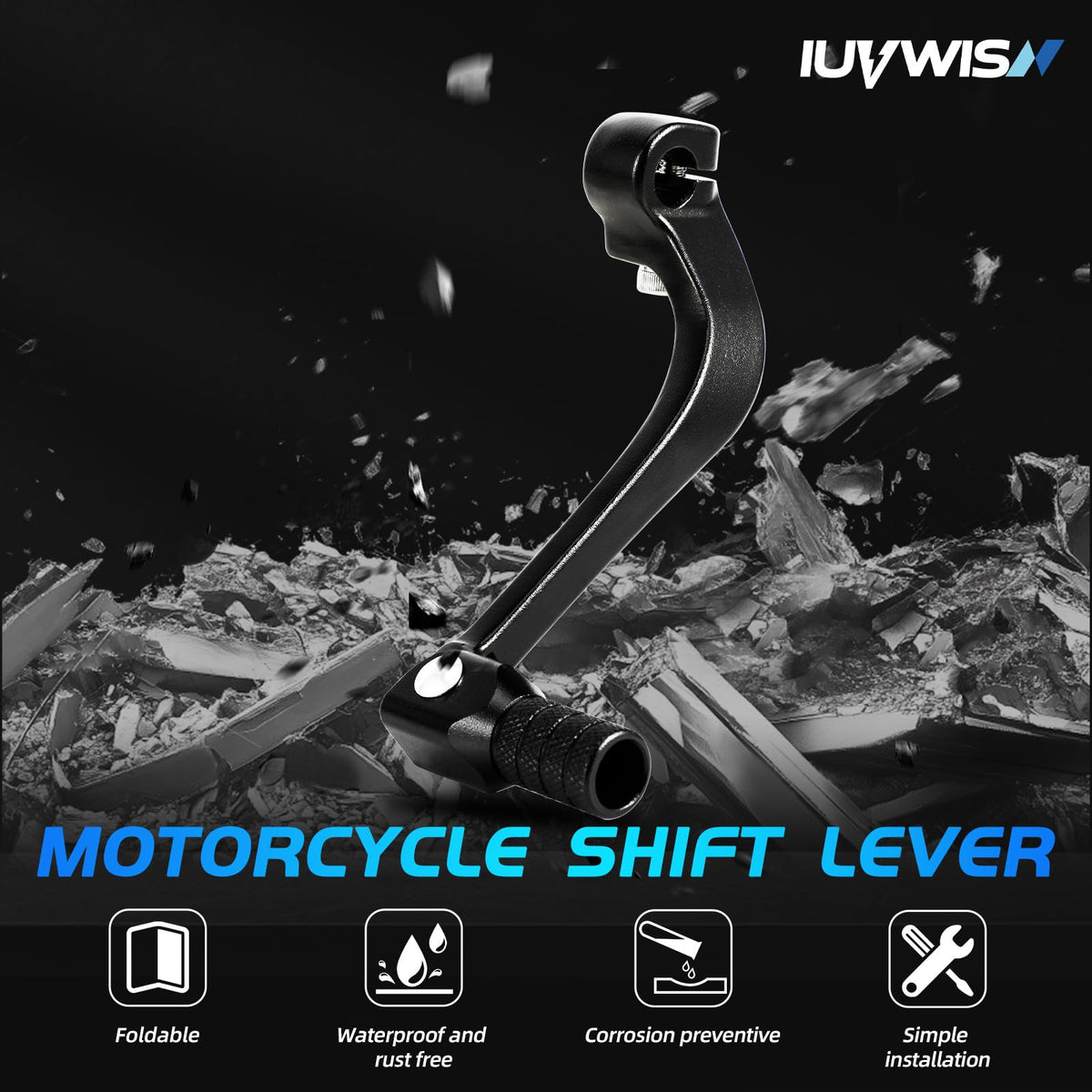 IUVWISN folding tip detail demonstrating fold-away protection and impact resilience