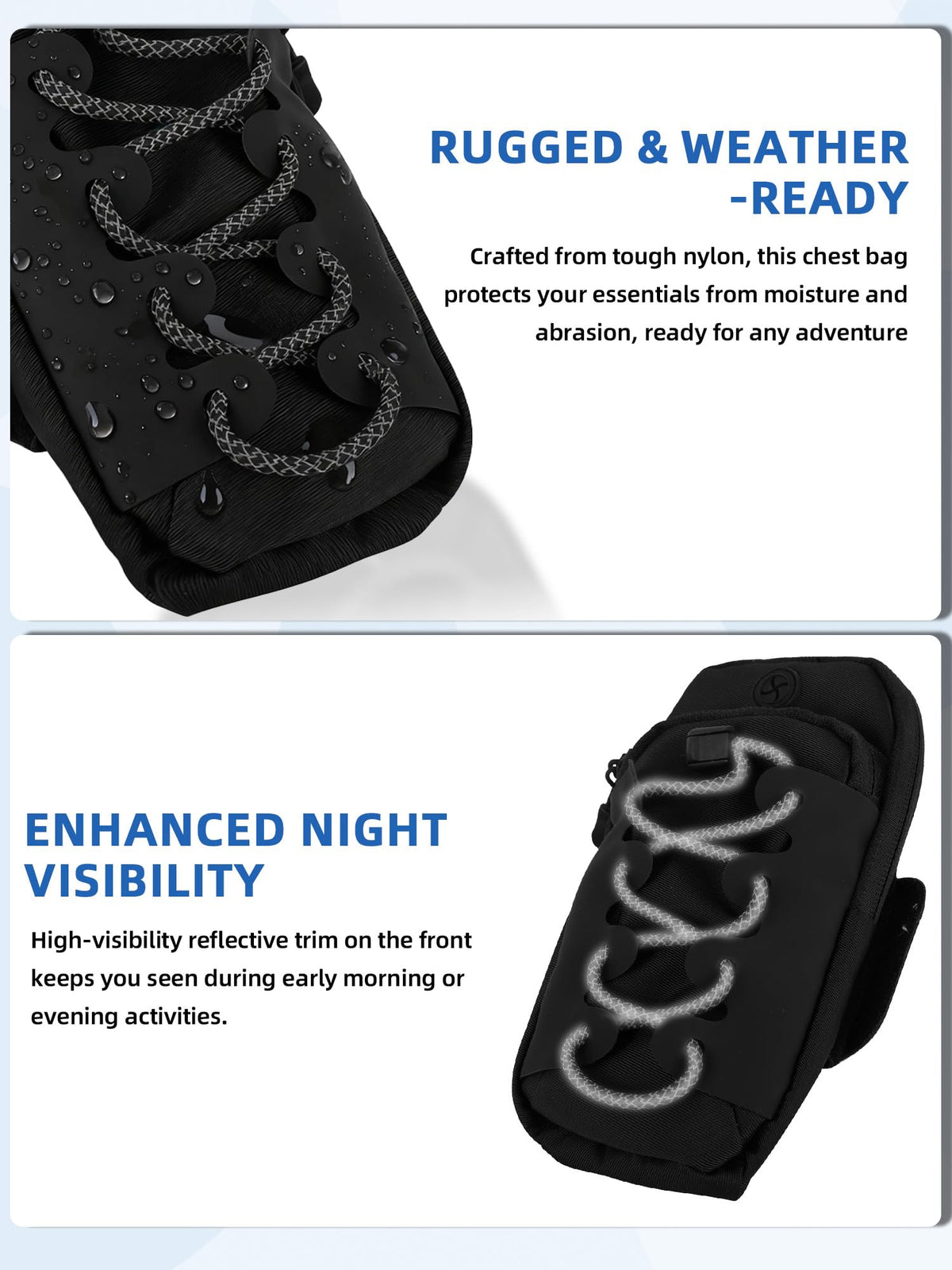 IUVWISN open bag showing multi-layer compartments keeping phone keys and tools organized