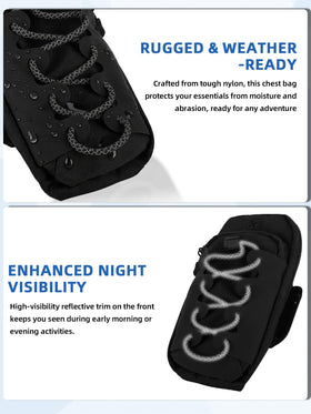 IUVWISN open bag showing multi-layer compartments keeping phone keys and tools organized