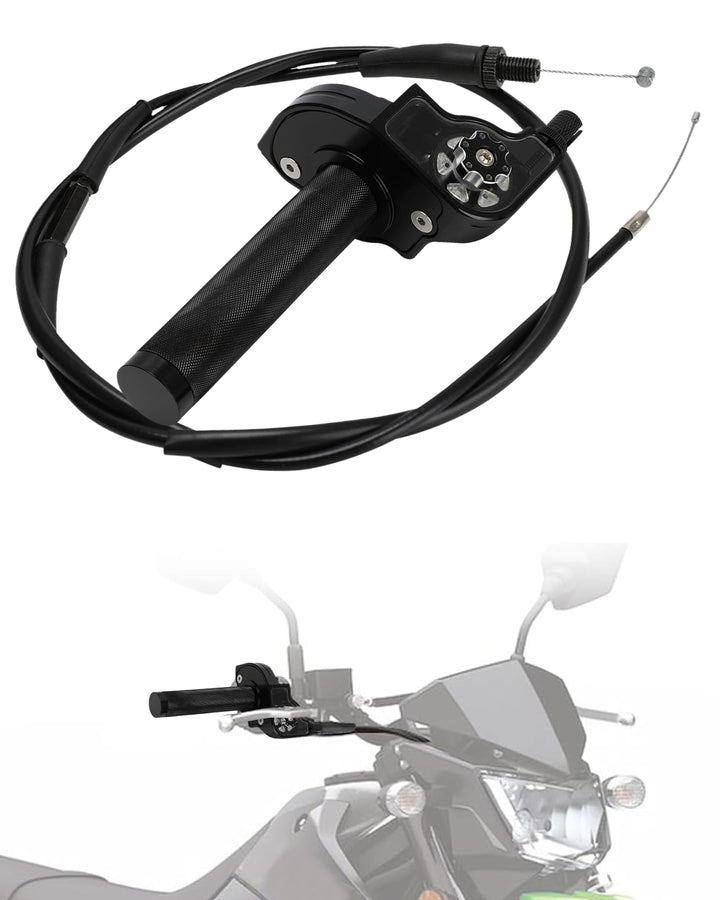 IUVWISN front view of throttle assembly showing compact CNC design and durable construction