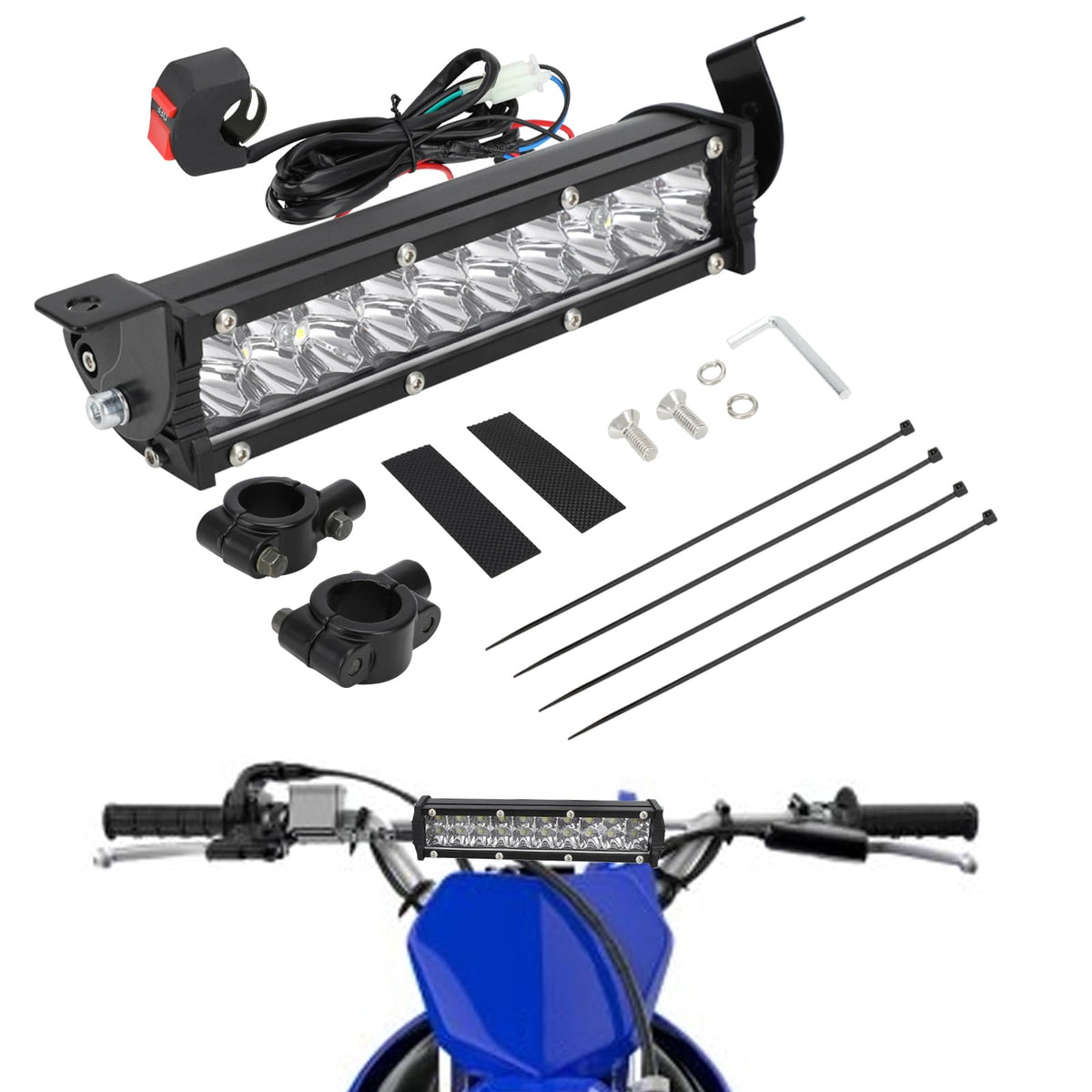 IUVWISN front-mounted on handlebar showing clean installation and improved visibility