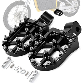 IUVWISN front view of black foot peg showing shape and fit benefits