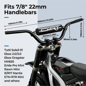 IUVWISN handlebar installed on Rawrr Mini illustrating fit and improved posture