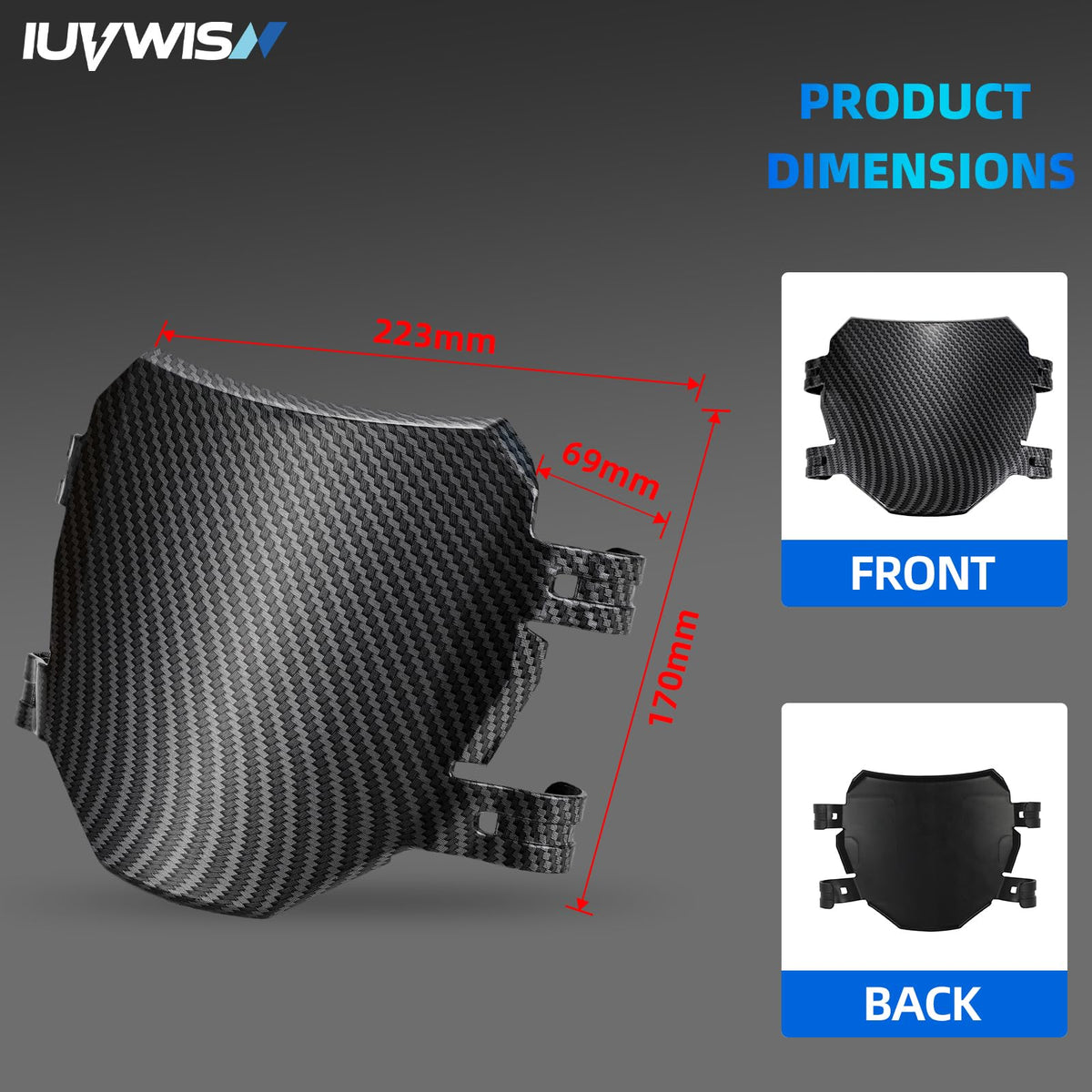 IUVWISN installation detail with fasteners demonstrating easy-fit benefit