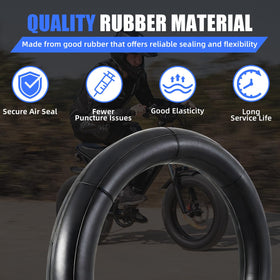 IUVWISN tube installed on e-bike wheel demonstrating correct fit and ride reliability