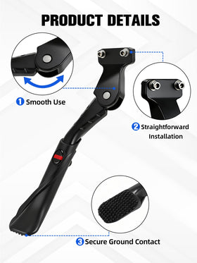 IUVWISN kickstand side profile installed illustrating low-profile clearance