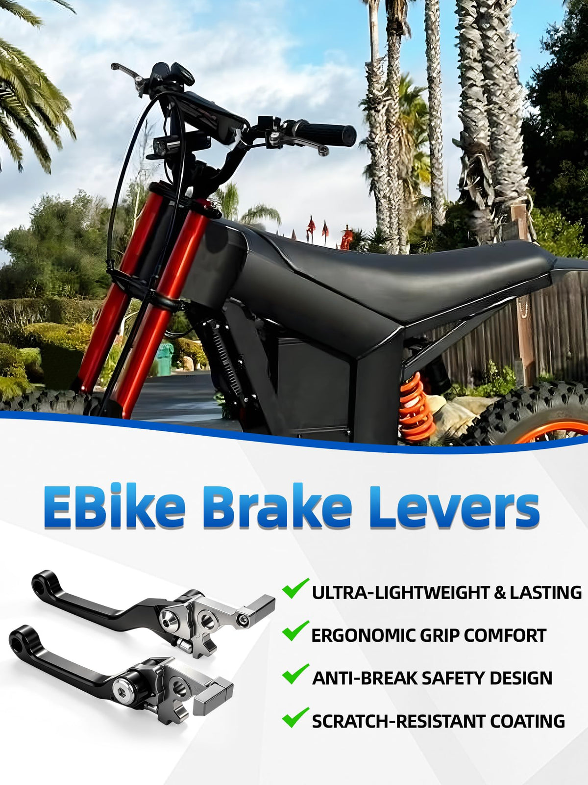 IUVWISN levers in off-road ride scene showing rugged performance