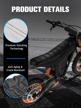 IUVWISN seat cover installed on bike highlighting sporty visual upgrade