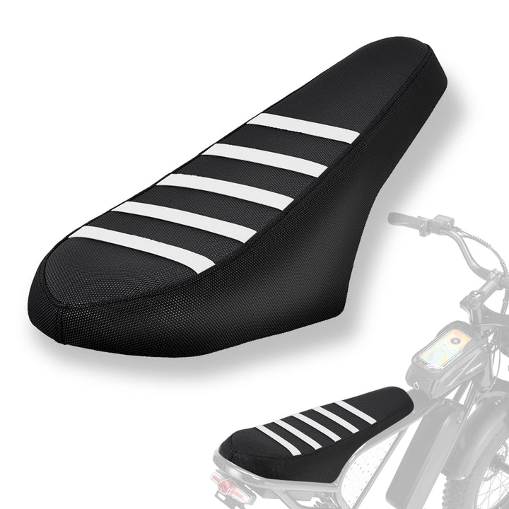 IUVWISN white seat cover front view showing clean sport styling and improved appearance