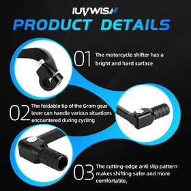 IUVWISN lever beside ruler showing compact size and lightweight aluminum construction
