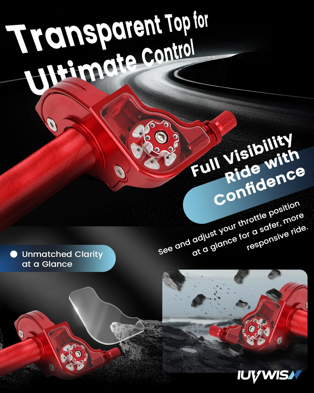 IUVWISN CNC aluminum detail highlighting durable lightweight construction benefit