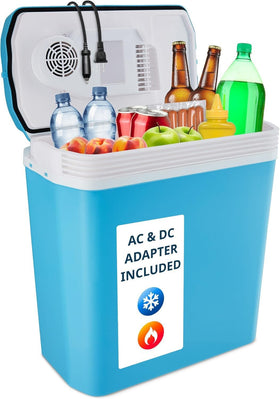 Ivation cooler front view showing compact design and portable benefit