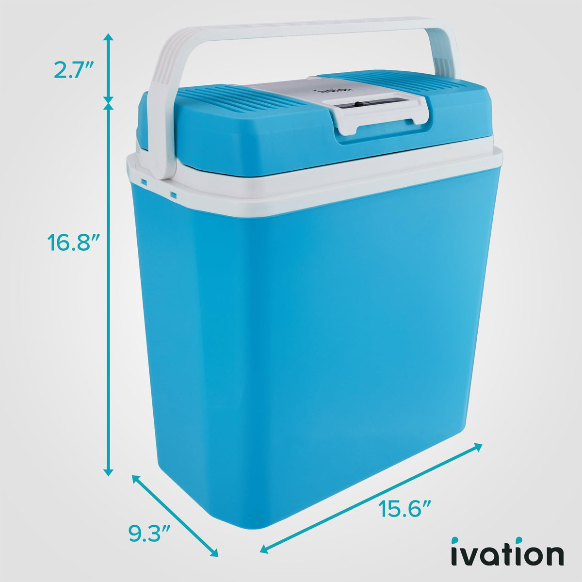 Ivation cooler wipe-clean interior showing easy maintenance benefit