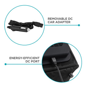 Ivation collapsed flat illustrating compact foldable storage benefit