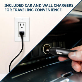 Ivation placed in car trunk to show scale and travel power convenience