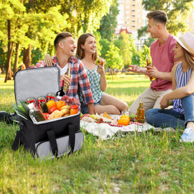 Ivation set on beach picnic keeping drinks cold during outdoor use benefit