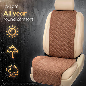 IVICY cover stitching and edge detail showing durable construction