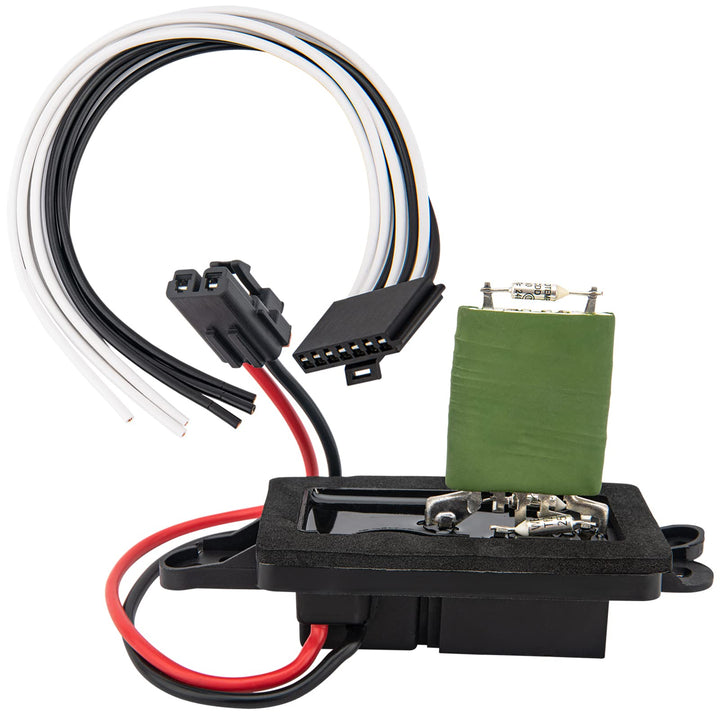 IVONNEY blower resistor front view showing fit and mounting tabs for easy replacement