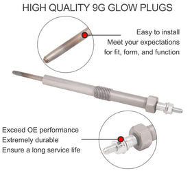 IVONNEY close-up of glow plug tip and filament showing durable heating element benefit