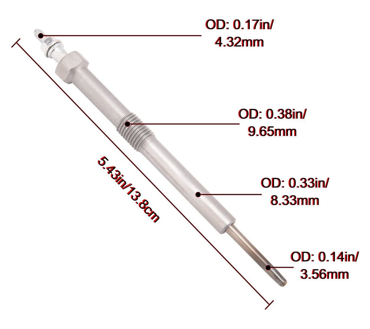 IVONNEY glow plugs held in hand to show size and easy replacement benefit