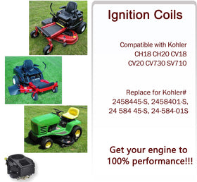 IVONNEY ignition coil installed in Kohler engine illustrating restored performance