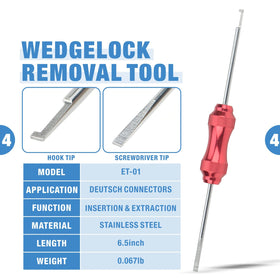 IWISS depin removal tools detail showing tips that protect connector housings during extraction