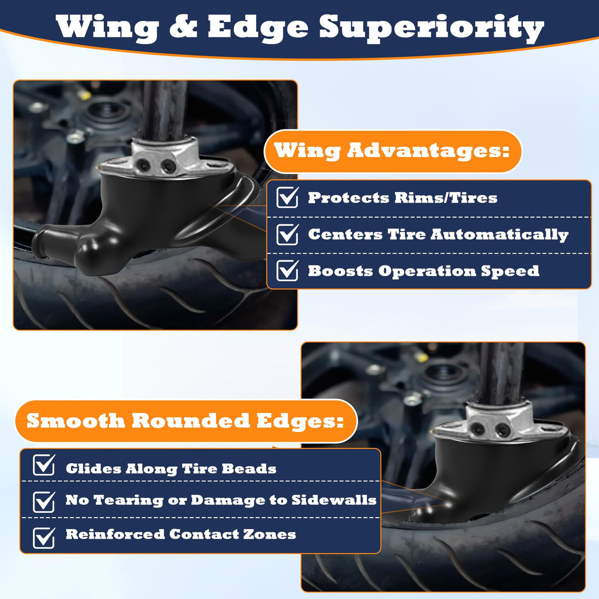 IWIWE duck head wing-shape detail reducing metal-to-metal contact