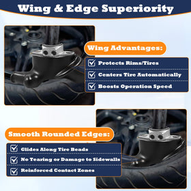 IWIWE duck head wing-shape detail reducing metal-to-metal contact
