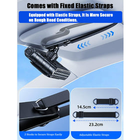 IXPIUZB installed on passenger visor providing focused airflow for comfort