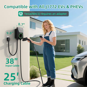IYILO charging an EV in a driveway for everyday reliable home charging