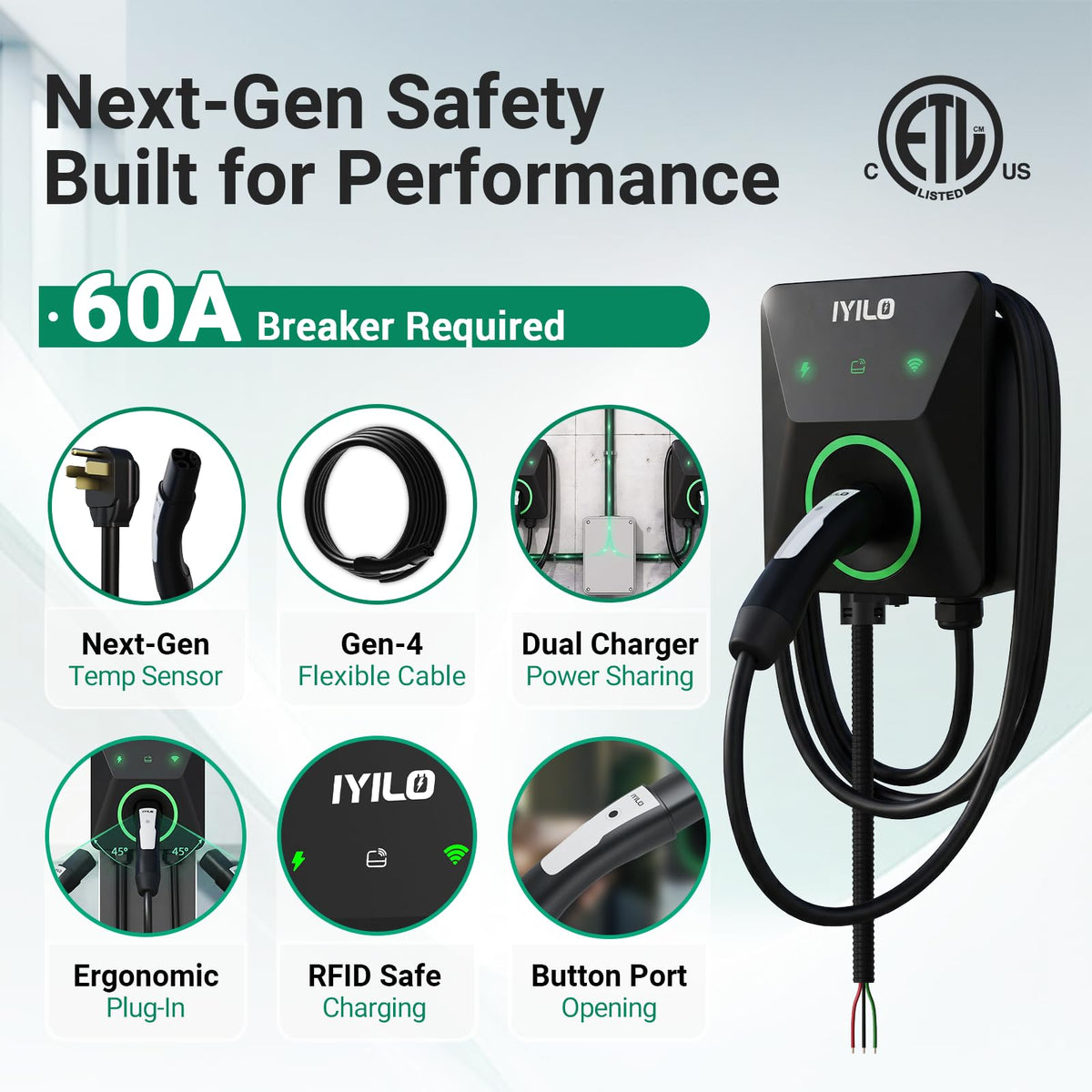 IYILO packaging with manuals and guide emphasizing easy setup and support