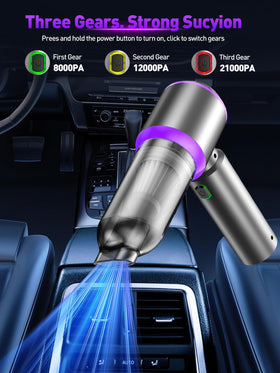 IYOFINE handle closeup with battery indicator for easy power monitoring