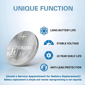 IYUKETROR battery installed inside Tesla Model X key fob demonstrating restored function